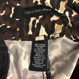 Calvin Klein pencil skirt brown black 98% cotton